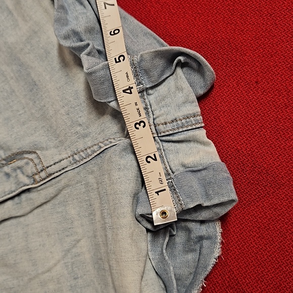 RSQ Jeans sunset high rise size 7 rolled raw cuffed hem 5 pockets EUC - Picture 7 of 14